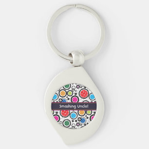 Porte-clés avec motif personnalisé et balles de pi
