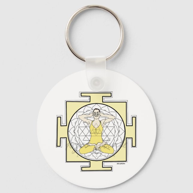 Porte-clés avec Mudra & Yantra (Recto)