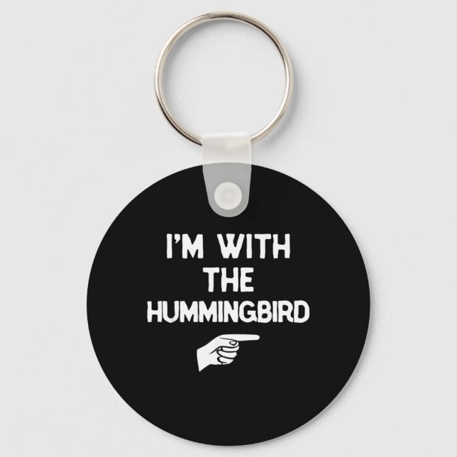 Porte-clés avec The Hummingbird Funny Halloween Matching (Recto)