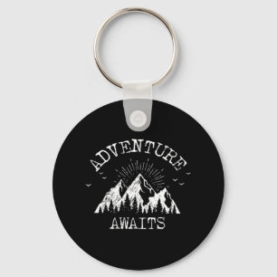 Porte-clés Aventure branchée en attente de voyage camping vin
