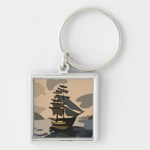 Porte-clés Aventure de bateau de pirates Pirate