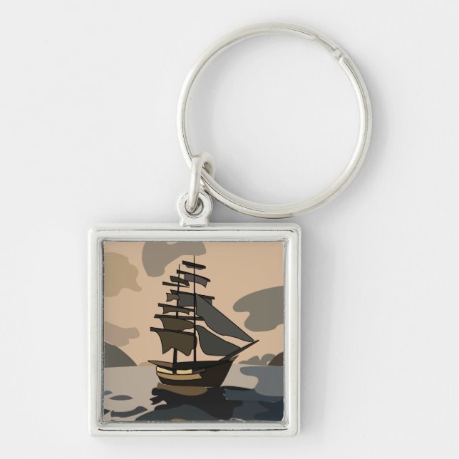 Porte-clés Aventure de bateau de pirates Pirate (Devant)