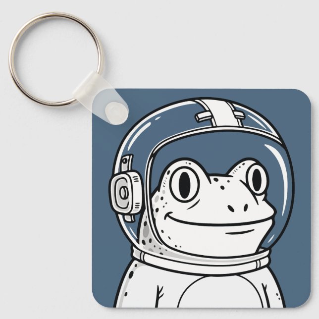 Porte-clés Aventure spatiale de la grenouille astronaute mign (Recto)