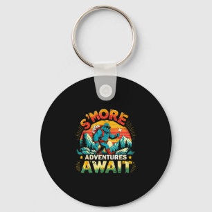 Porte-clés aventures Smor attendent drôle bigfoot camping
