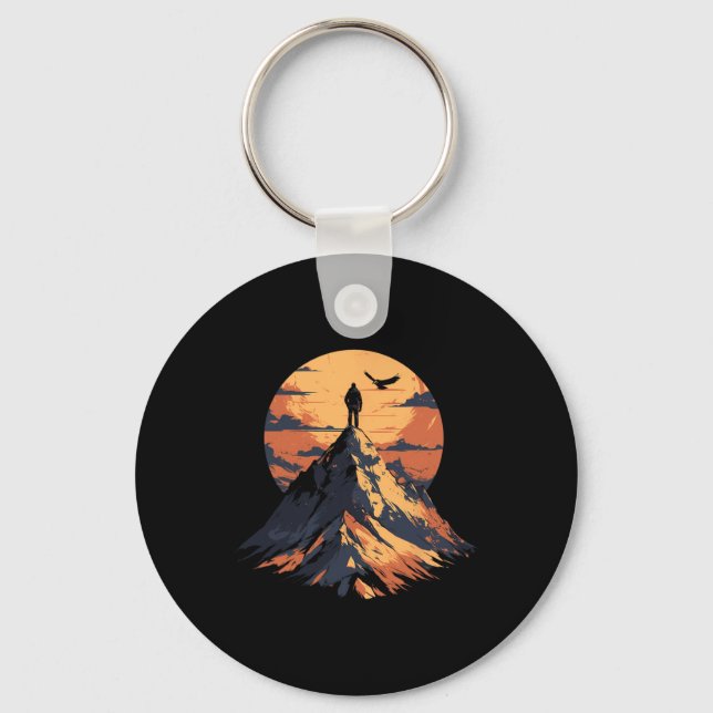Porte-clés Aventurier de Lone Mountain au sommet - Conception (Recto)