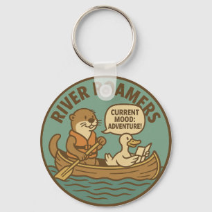 Porte-clés Aventuriers de la Rivière Humeur Actuelle Canoë