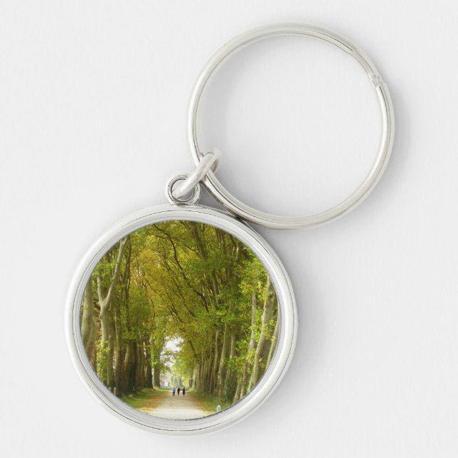 Porte-clés Avenue des arbres Cercle clé (Devant)