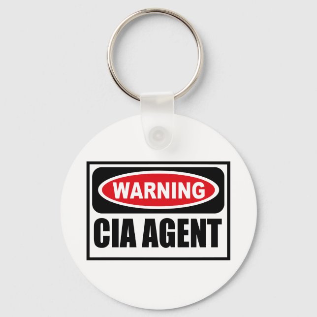 Porte-clés Avertissement Porte - clé de l'AGENT CIA (Recto)