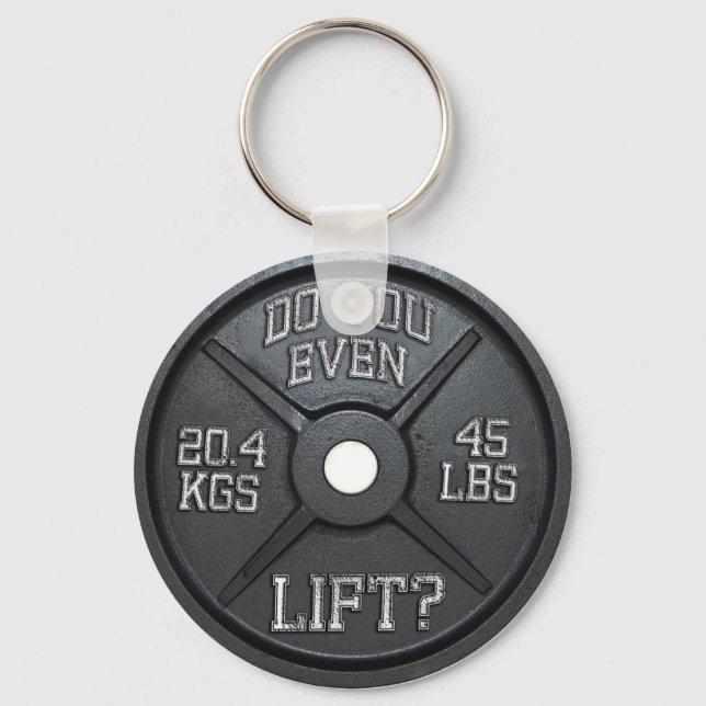 Porte-clés Avez-Vous Même Levé - Barbell Plate (Recto)