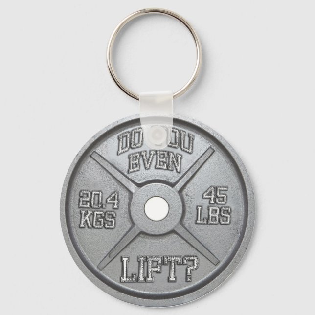 Porte-clés Avez-Vous Même Levé - Barbell Plate (Recto)