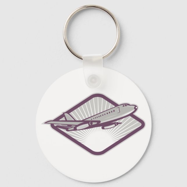 Porte-clés Avion à réaction (Recto)