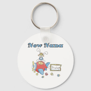 Porte-clés Avion C'est un garçon New Nana