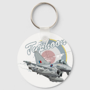 Porte-clés Avion de chasse caricaturale