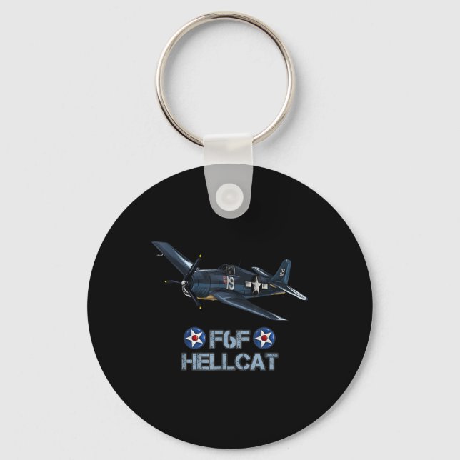 Porte-clés Avion de chasse F6f Hellcat de la Seconde Guerre m (Recto)