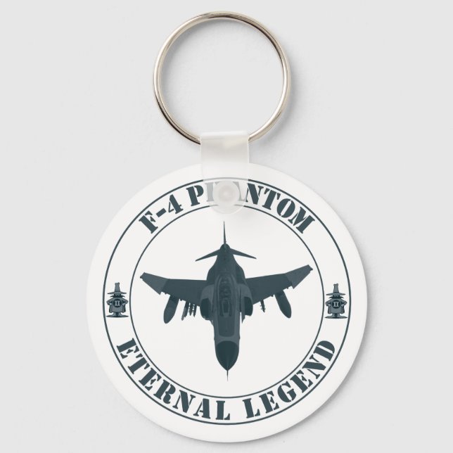 Porte-clés Avion de combat légendaire F-4 Phantom (Recto)