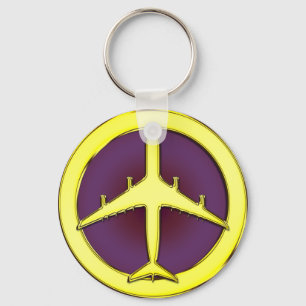 PORTE-CLÉS AVION DE LIGNE DE JET