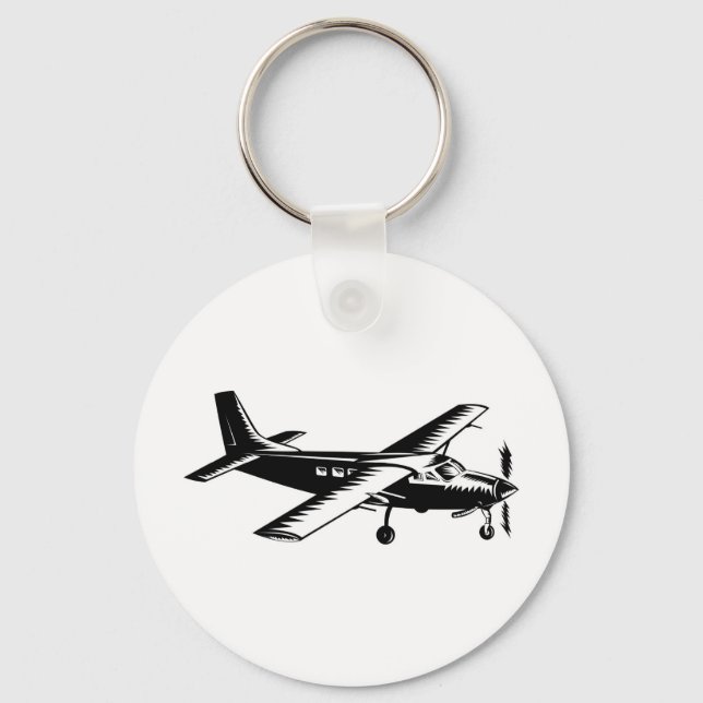 Porte-clés avion d'hélice avion avion vol (Recto)
