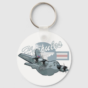 Porte-clés Avion militaire de dessin