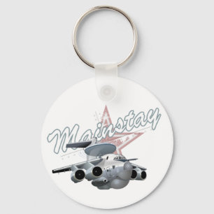 Porte-clés Avion militaire de dessin