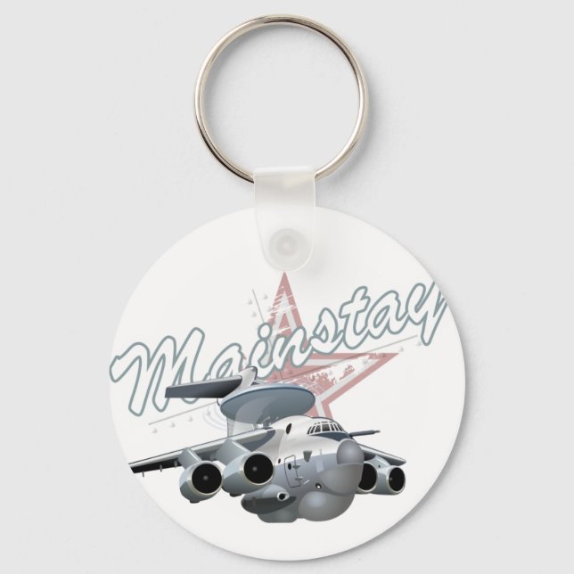 Porte-clés Avion militaire de dessin (Recto)