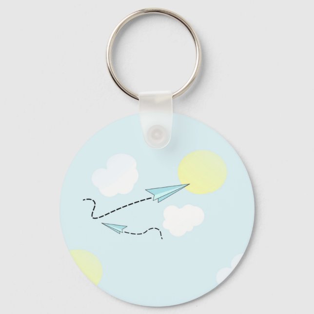 Porte-clés avions à papier (Recto)