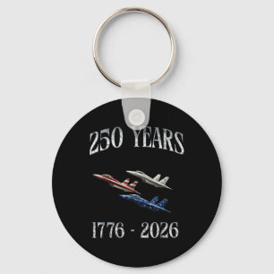 Porte-clés Avions de combat Drapeau 250 Ans 1776-2026 250e An