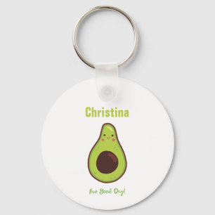 Porte-clés Avo Good Day Personnalisé Sourire Avocado
