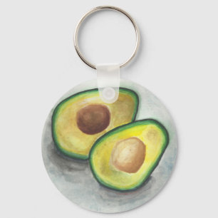 Porte-clés Avocado en aquarelle