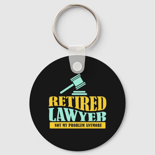 Porte-clés Avocat à la retraite non mon problème (Recto)