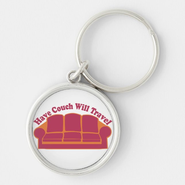 Porte-clés Avoir un canapé va voyager (Devant)