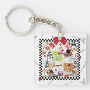 Porte-clés Avril à Paris 1
