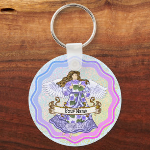 Porte-clés Avril Anniversaire Angel anniversaire personnalisé