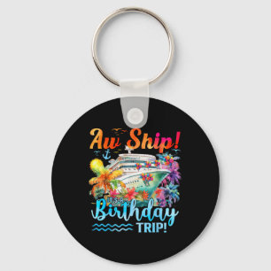Porte-clés Aw Ship C'est Un Voyage D'anniversaire 2025 Croisi