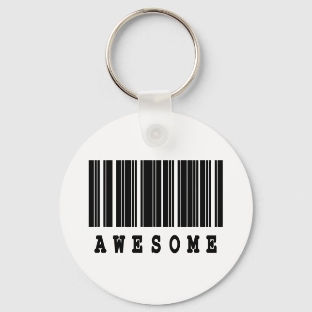 Porte-clés awesome barcode design (Recto)