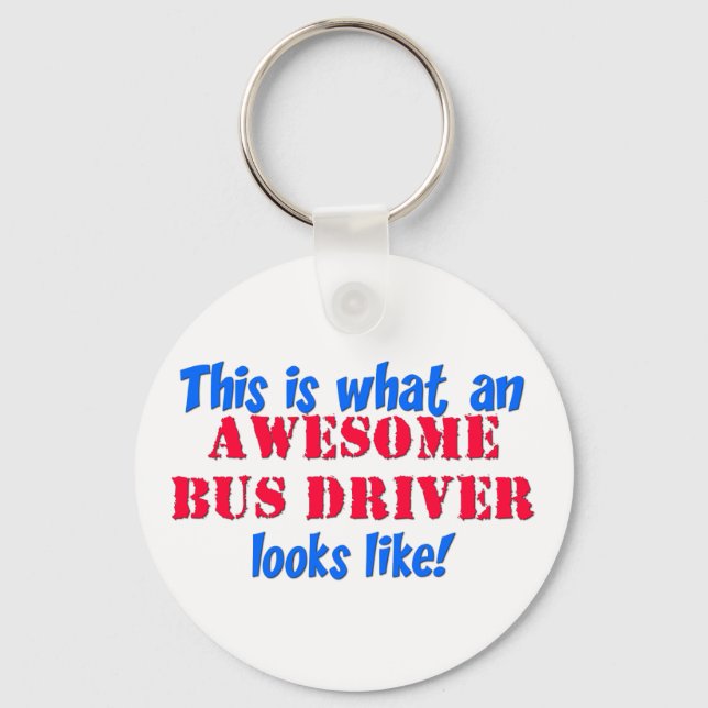 Porte-clés Awesome Bus Driver (Recto)