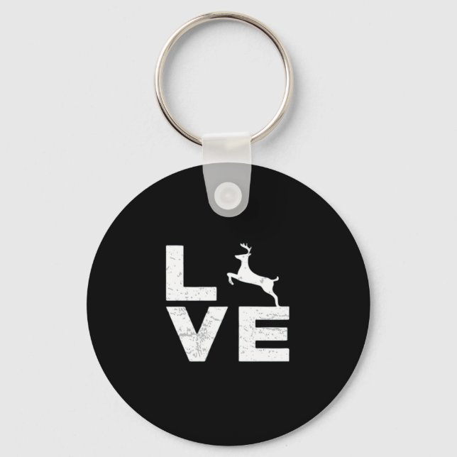 Porte-clés Awesome Deer Lover Trendy Aesthetic DesignKeychain (Recto)