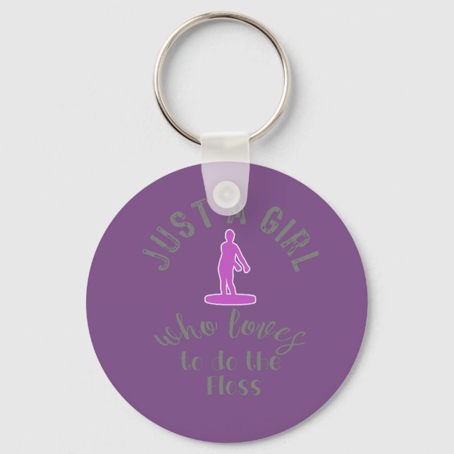 Porte-clés Awesome Just a Girl Loves Floss Dance Cadeau Desig (Recto)