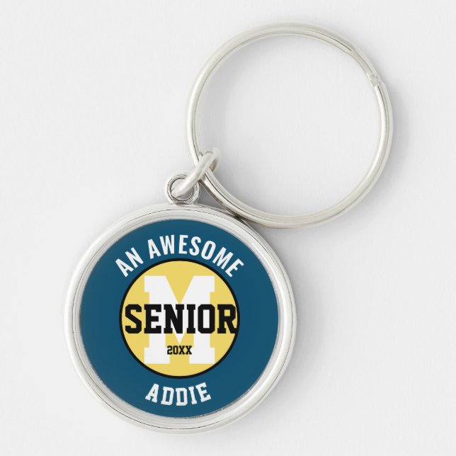 Porte-clés Awesome Porte - clé senior bleu/jaune (Devant)