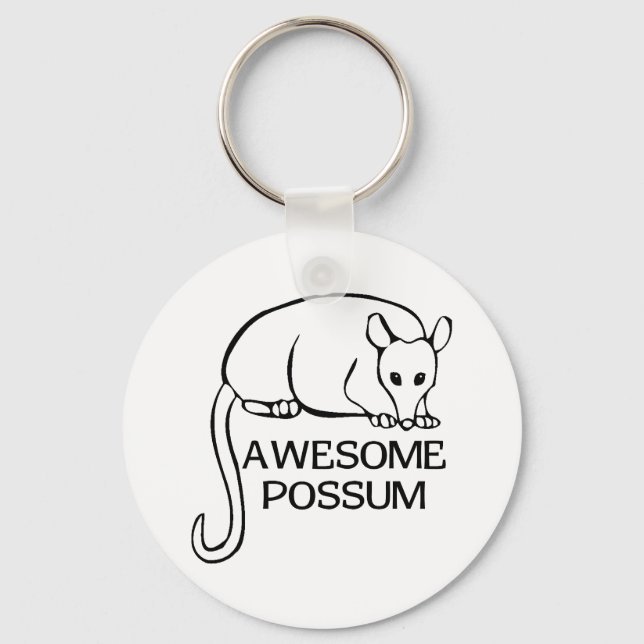 Porte-clés Awesome Possum (Recto)