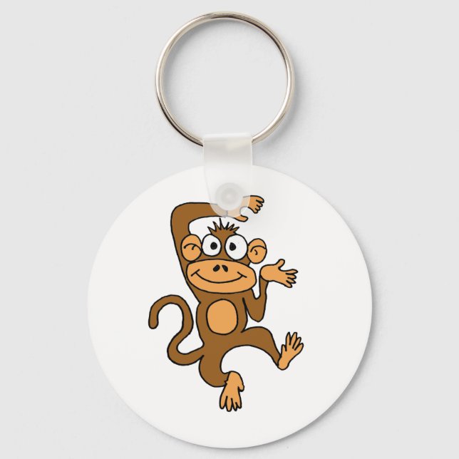 Porte-clés AX- Joyeux singe dansant (Recto)