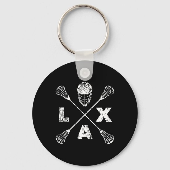 Porte-clés Axe croisé Lacrosse (Recto)