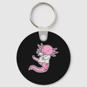 Porte-clés Axolotl fait du karaté