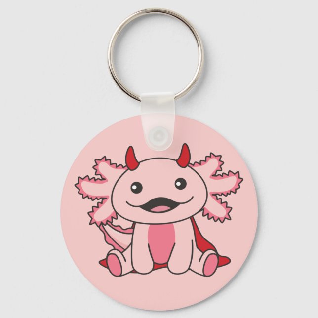 Porte-clés Axolotl Halloween (Recto)