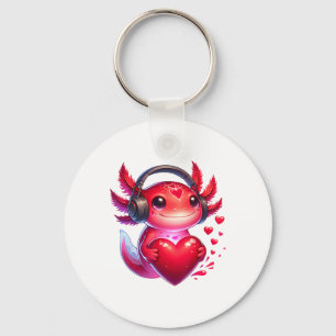 Porte-clés Axolotl joueur Saint-Valentin Jeux vidéo Garçons E