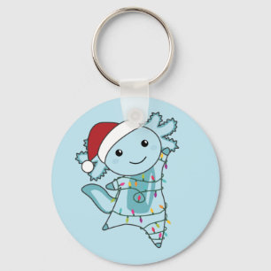 Porte-clés Axolotl Joyeux Noël Animaux d'hiver Axolotls Ke