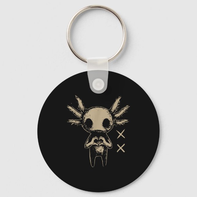 Porte-clés Axolotl Still Emo Goth  (Recto)