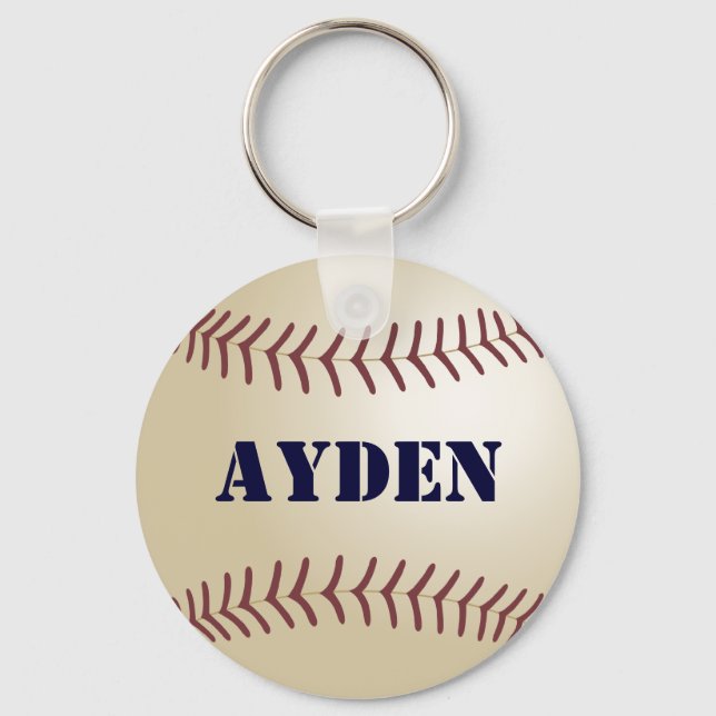 Porte-clés Ayden Baseball Keychain par 369MyName (Recto)