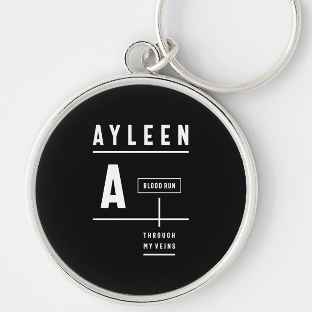 Porte-clés Ayleen Personalized Name Birthday Gift (Devant)
