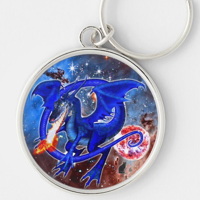 Porte-clés Azurite Cosmic Dragon  (Devant)