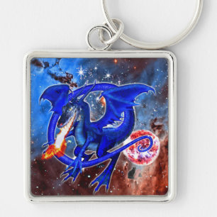 Porte-clés Azurite Cosmic Dragon